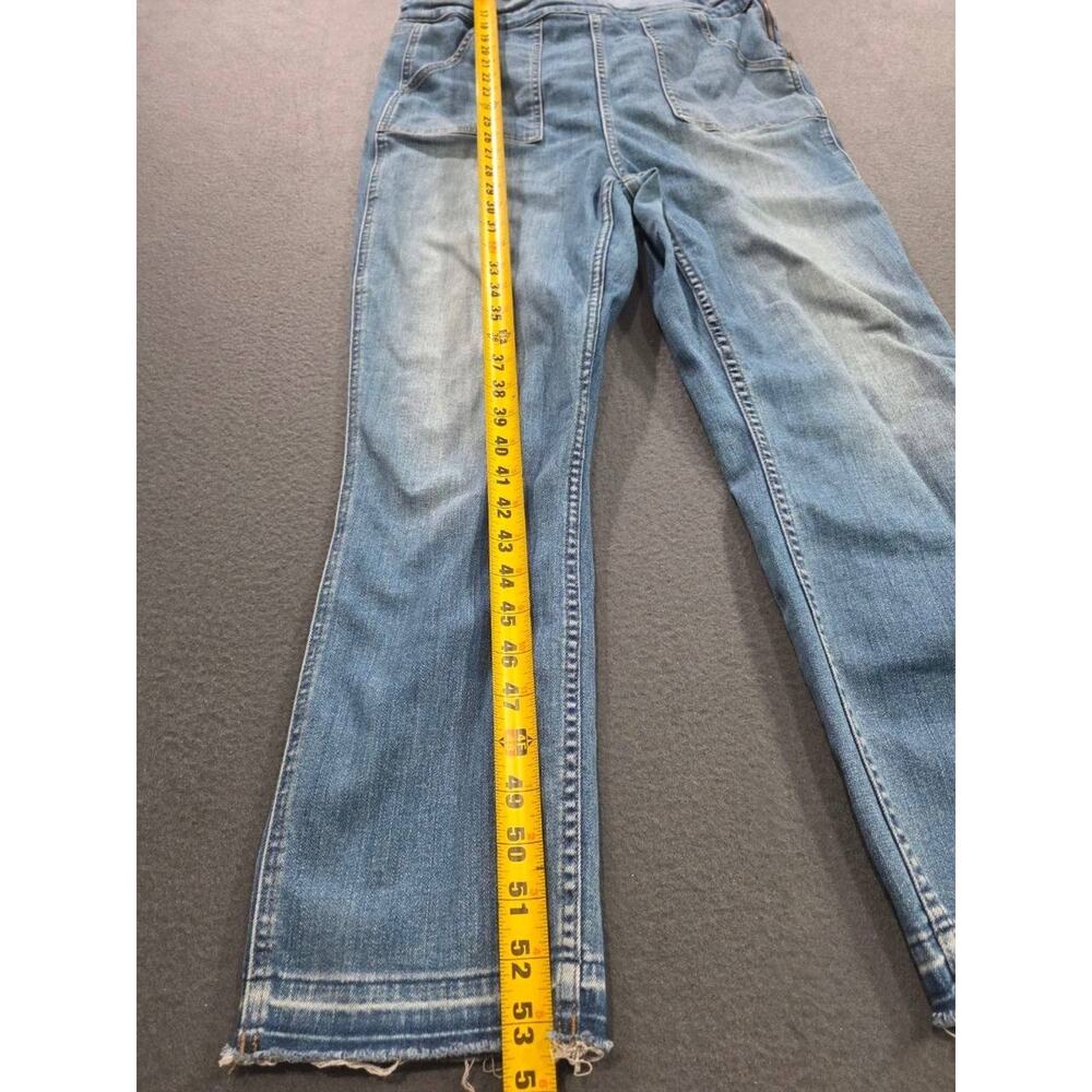 Madewell Denim Overalls Blue Medium Wash Skinny Stretch Jeans Casual XL A008858 - Picture 11 of 12